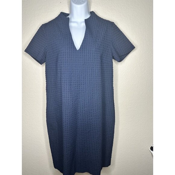 ANTONELLI FIRENZE  BLUE Shift  DRESS SZ 44 EUR/US M 8 US Italy - Picture 3 of 10